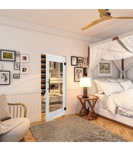 Pendeltür - Country Weiss Rustikal Model 12-modernes Zuhause