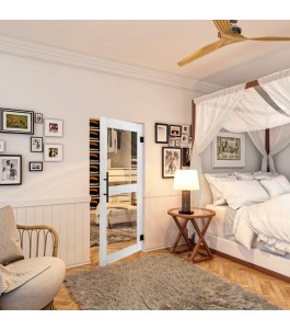 Pendeltür - Country Weiss Rustikal Model 21-modernes Zuhause