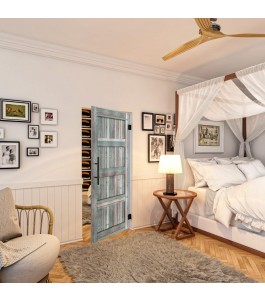 Pendeltür - Country Bunt geplankt Model 30-modernes Zuhause