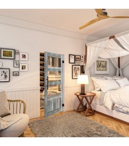 Pendeltür - Country Bunt geplankt Model 32-modernes Zuhause