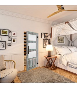 Pendeltür - Country Bunt geplankt Model 36-modernes Zuhause