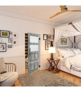 Pendeltür - Country Bunt geplankt Model 37-modernes Zuhause