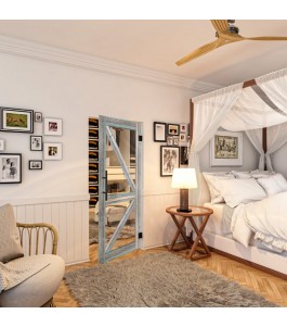 Pendeltür - Country Bunt geplankt Model 43-modernes Zuhause