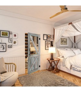 Pendeltür - Country Bunt geplankt Model 44-modernes Zuhause
