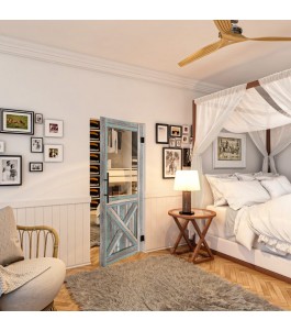 Pendeltür - Country Bunt geplankt Model 52-modernes Zuhause