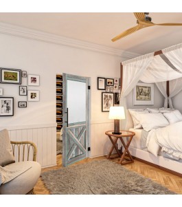 Pendeltür - Country Bunt geplankt Model 54-modernes Zuhause
