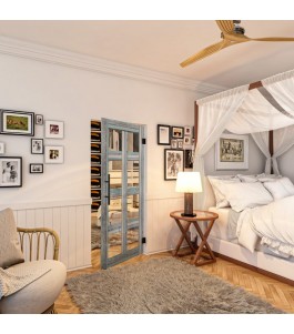 Pendeltür - Country Bunt geplankt Model 61-modernes Zuhause