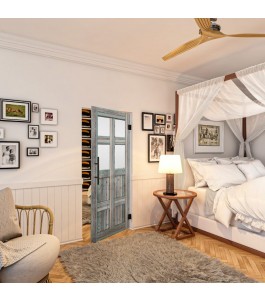 Pendeltür - Country Bunt geplankt Model 65-modernes Zuhause