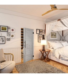 Pendeltür - Country Graueiche Model 10 - modernes Zuhause