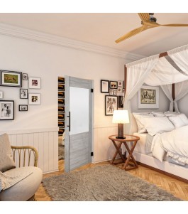 Pendeltür - Country Graueiche Model 14 - modernes Zuhause