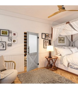 Pendeltür - Country Graueiche Model 54 - modernes Zuhause