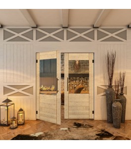 Pendeltür - Country Astkiefer Model 12 - modernes Zuhause