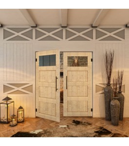 Pendeltür - Country Astkiefer Model 34 - modernes Zuhause