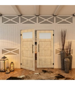 Pendeltür - Country Astkiefer Model 38 - modernes Zuhause