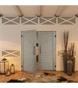 Pendeltür - Country Graueiche Model 10 - modernes Zuhause