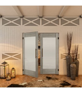 Pendeltür - Country Graueiche Model 13 - modernes Zuhause
