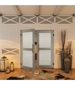 Pendeltür - Country Graueiche Model 23 - modernes Zuhause