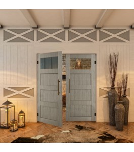 Pendeltür - Country Graueiche Model 34 - modernes Zuhause