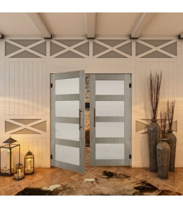 Pendeltür - Country Graueiche Model 35 - modernes Zuhause