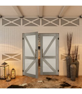 Pendeltür - Country Graueiche Model 43 - modernes Zuhause