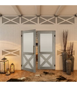 Pendeltür - Country Graueiche Model 53 - modernes Zuhause