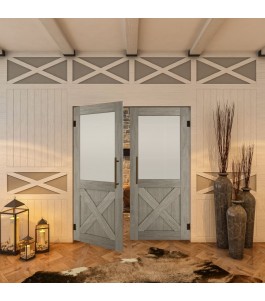 Pendeltür - Country Graueiche Model 54 - modernes Zuhause