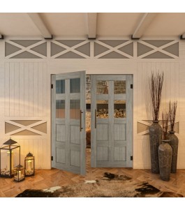 Pendeltür - Country Graueiche Model 62 - modernes Zuhause