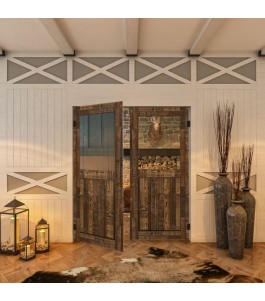 Pendeltür - Country Altholz Astig Model 21-modernes Zuhause