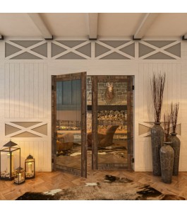Pendeltür - Country Altholz Astig Model 22-modernes Zuhause