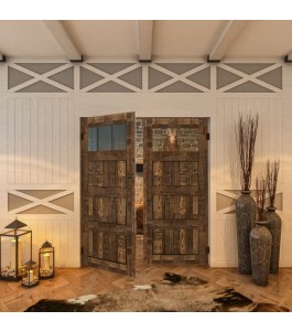 Pendeltür - Country Altholz Astig Model 31-modernes Zuhause