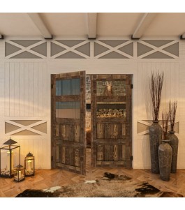 Pendeltür - Country Altholz Astig Model 32-modernes Zuhause
