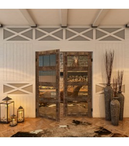 Pendeltür - Country Altholz Astig Model 34-modernes Zuhause