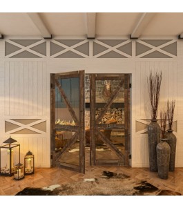 Pendeltür - Country Altholz Astig Model 42-modernes Zuhause