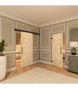 Pendeltür - Country Astkiefer Model 10 - modernes Zuhause