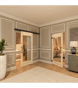 Pendeltür - Country Astkiefer Model 11 - modernes Zuhause