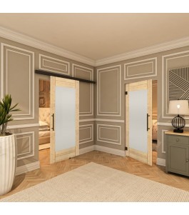 Pendeltür - Country Astkiefer Model 13 - modernes Zuhause