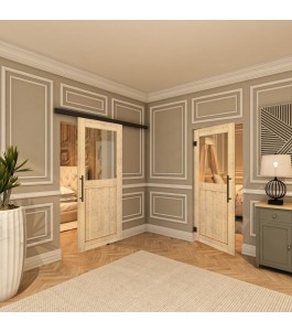 Pendeltür - Country Astkiefer Model 22 - modernes Zuhause