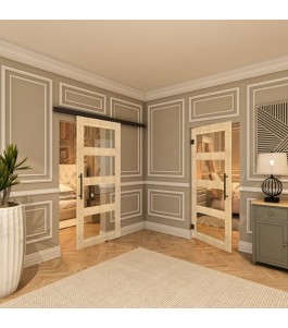Pendeltür - Country Astkiefer Model 31 - modernes Zuhause