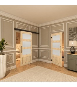 Pendeltür - Country Astkiefer Model 35 - modernes Zuhause
