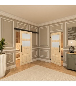 Pendeltür - Country Astkiefer Model 37 - modernes Zuhause