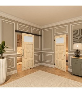 Pendeltür - Country Astkiefer Model 38 - modernes Zuhause