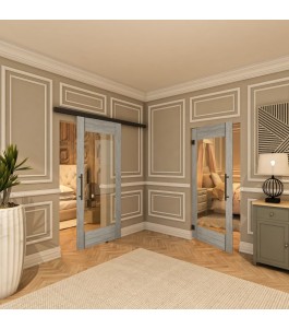 Pendeltür - Country Graueiche Model 11 - modernes Zuhause