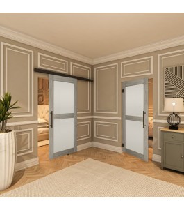 Pendeltür - Country Graueiche Model 23 - modernes Zuhause