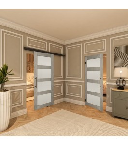 Pendeltür - Country Graueiche Model 35 - modernes Zuhause