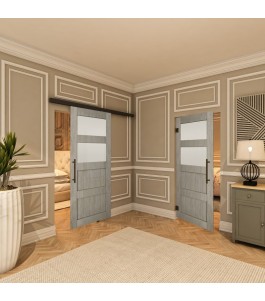 Pendeltür - Country Graueiche Model 37 - modernes Zuhause
