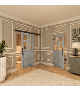 Pendeltür - Country Graueiche Model 62 - modernes Zuhause