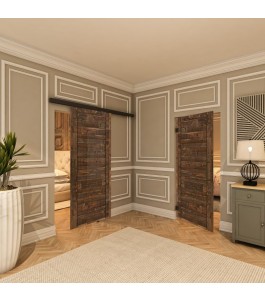 Pendeltür - Country Altholz Astig Model 10-modernes Zuhause