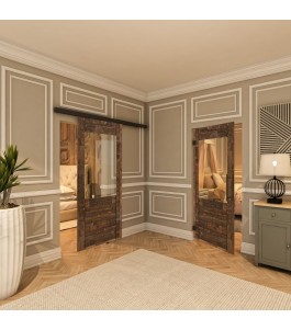 Pendeltür - Country Altholz Astig Model 12-modernes Zuhause