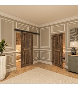 Pendeltür - Country Altholz Astig Model 20-modernes Zuhause