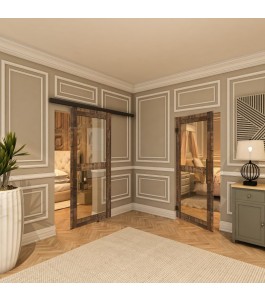 Pendeltür - Country Altholz Astig Model 22-modernes Zuhause